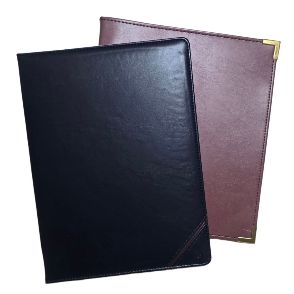 Cambridge Professional Padfolio & 3-Ring Binder Set Black Burgundy
